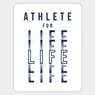 ATHLETE FOR LIFE | Minimal Text Aesthetic Streetwear Unisex Design for Fitness/Athletes | Shirt, Hoodie, Coffee Mug, Mug, Apparel, Sticker, Gift, Pins, Totes, Magnets, Pillows Magnet